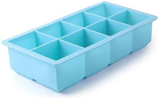 Ibili Eiswürfelform Würfel aus Silikon 8 Plätze Blau