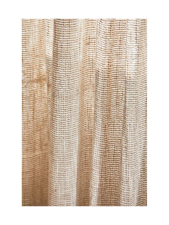 Calma House Curtain Window with Tab Top Beige 140x280cm