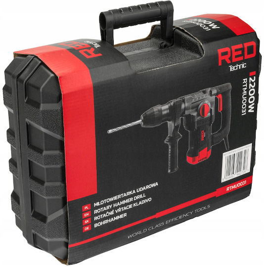 Red Technic Impact Demolition Hammer Electric 2200W with Chuck SDS Plus RTMU0031