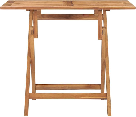 Τραπέζι Πτυσσόμενο 90x60x75 Μασίφ ξύλο teak