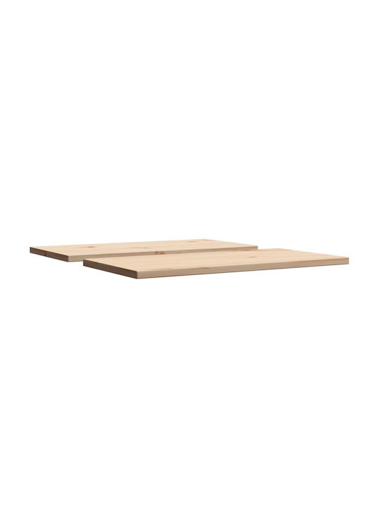 vidaXL Rectangular Table Surface made of Solid Wood Masif Pine 60x30x1.7cm 847411 2pcs