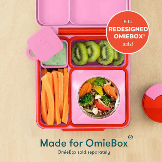 Omie Plastik Kinder Lunchset Rosa
