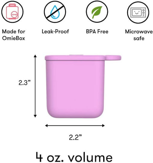 Omie Plastik Kinder Lunchset Rosa