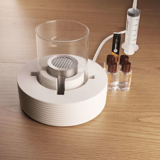 Schreibtisch Bioethanol Kamine Innen- / Außenbereich Weiß