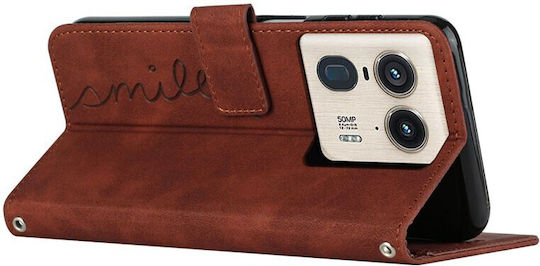 Smile Wallet Καφέ (Motorola Edge 50 Ultra 5G)
