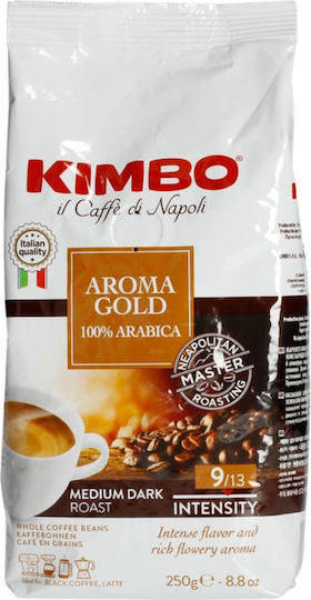 Kimbo Espresso Coffee Arabica Gold Whole Beans 250gr