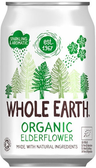 Whole Earth Soft Drink Apple with Carbonation, Sugar-Free, Organic in Box 330ml