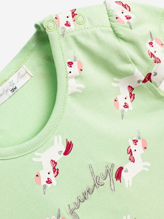 Funky Παιδικό Σετ με Σορτς Spring Green 2τμχ