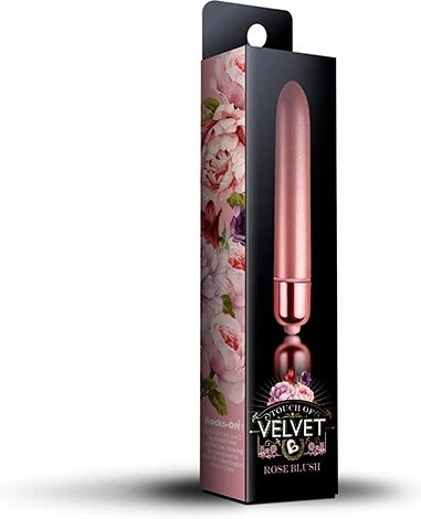 Rocks Off Touch Of Velvet Mini Вибратор Bullet 10.3см Розов Руж