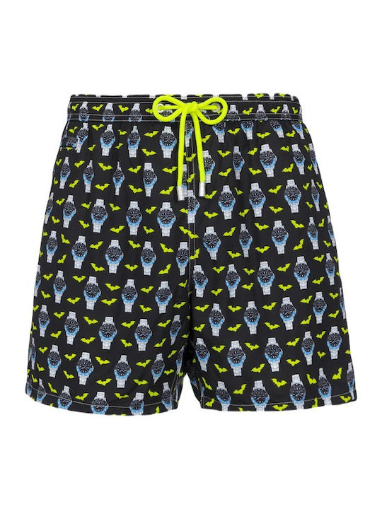 Lightning Bat O'clock Men's Swimwear Shorts Black