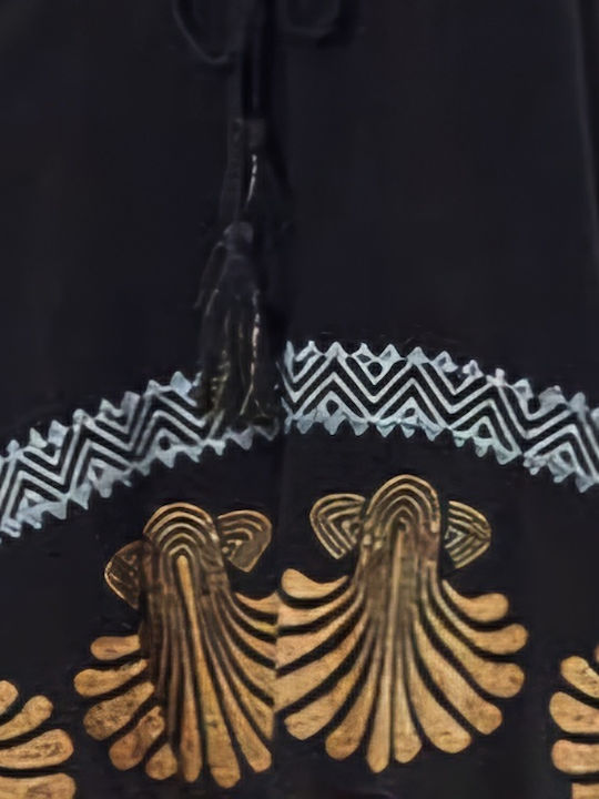 Verde Feminin Caftan de Plajă Black