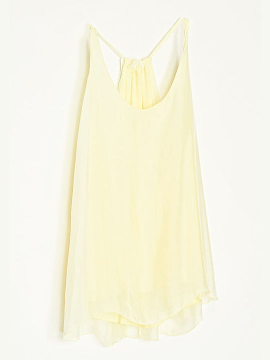 Cuca Damen Bluse mit Trägern Yellow