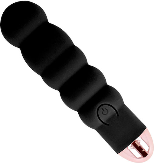 Dolce Vita Rechargeable Vibrator Six Mini Κλειτοριδικός Δονητής 13cm Black