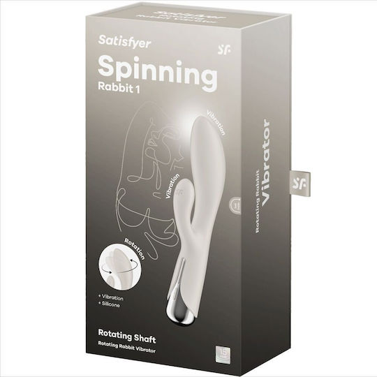 Satisfyer Spinning Rabbit 1 Δονητής Rabbit 20cm Μπεζ