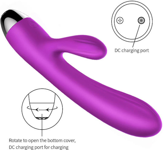 Vibrator Masaj 20cm Violet