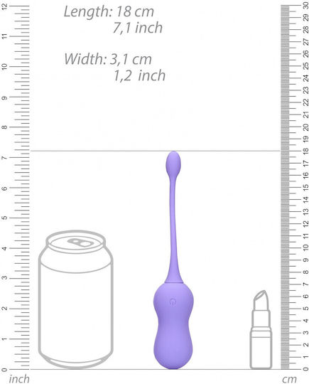 Shots Vibrator Egg 18cm Purple