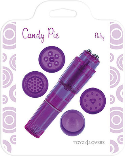 Toyz4lovers Candy Pie Pleasy Вибратор Масаж 10см Лилаво