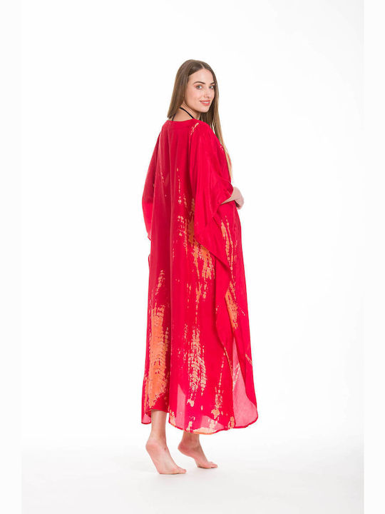 Rima Beachwear Women's Caftan Beachwear red