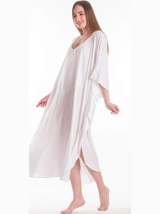 Rima Beachwear Women's Caftan Beachwear White