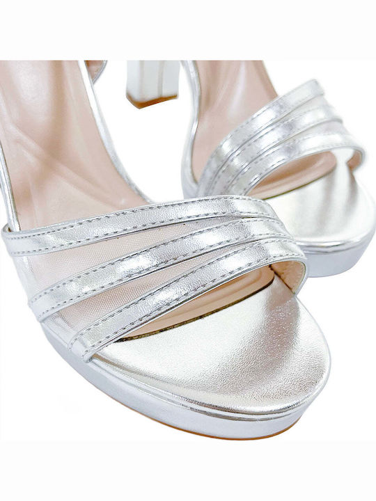 Sandalen Silber