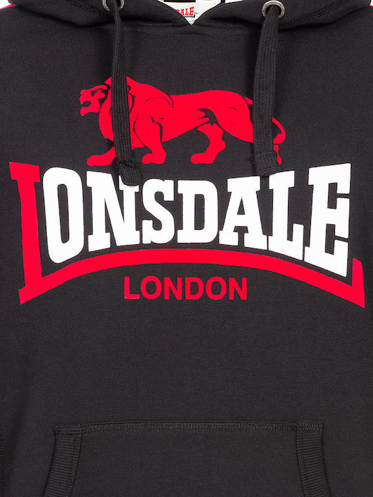 Langwell Φούτερ με Κουκούλα Black/Red/White