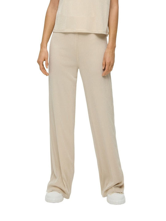 S.Oliver Women's Fabric Trousers Gold
