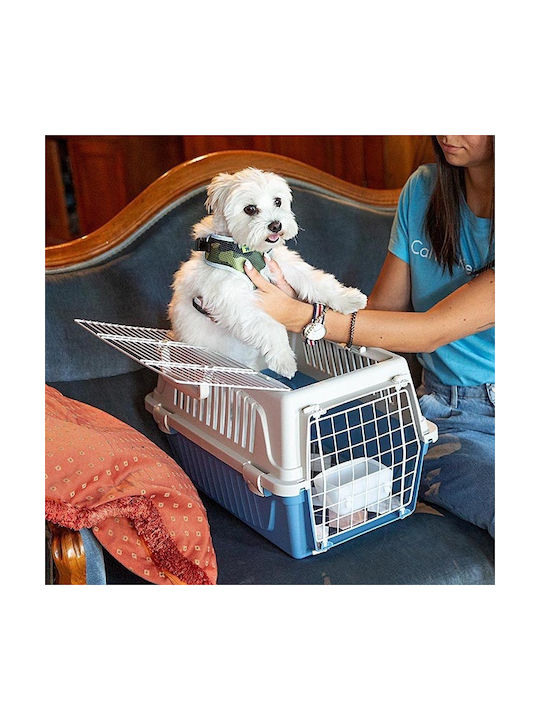 Ferplast Atlas Open Cat Carrier Cage 48x32.5x29cm Blue