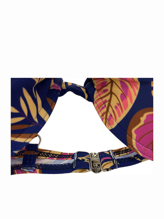 Set Bikini Floral Μπλε