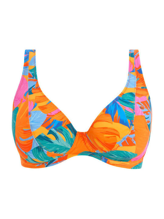Freya Underwire Bikini Swim Top with Adjustable Straps Multicolour