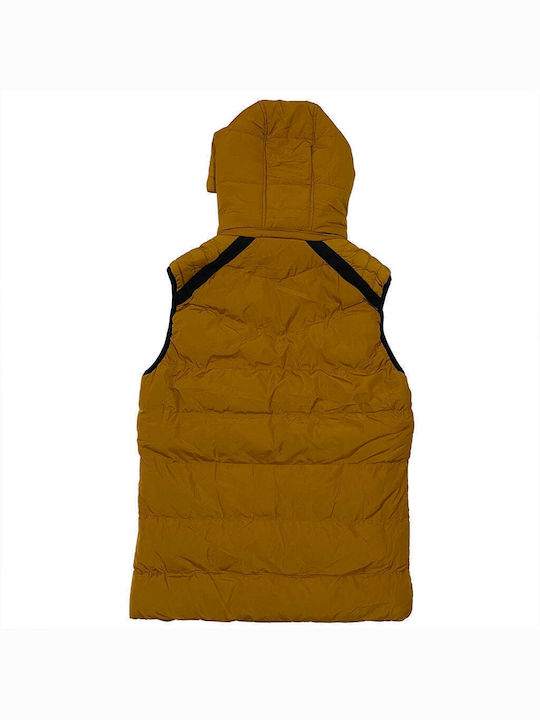 Ustyle Men's Sleeveless Jacket mustard