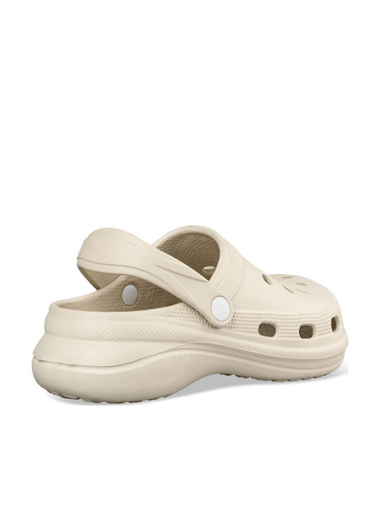 Envie Shoes Γυναικεία Σαμπό Μπεζ