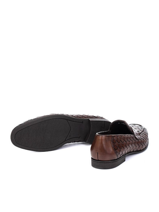 7177869 Men's Leather Moccasins Brown