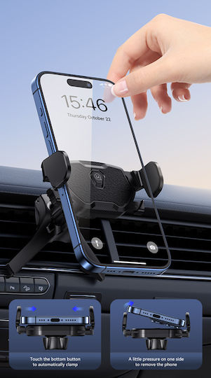 Usams Car Mobile Mount with Anti-Slip Surface Black
