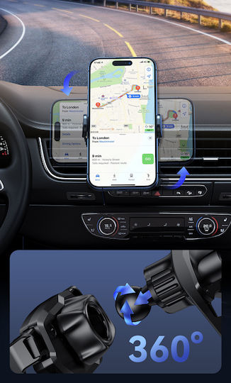 Usams Car Mobile Mount with Anti-Slip Surface Black