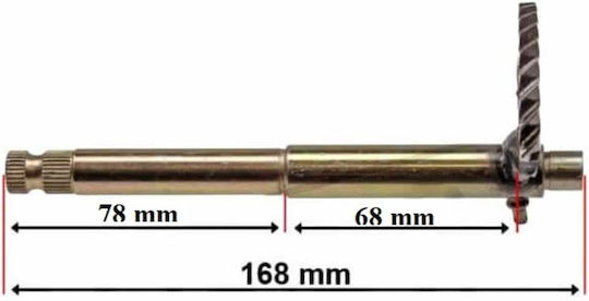 Crankshaft Complete Gy6 150cc 168mm Roc114273