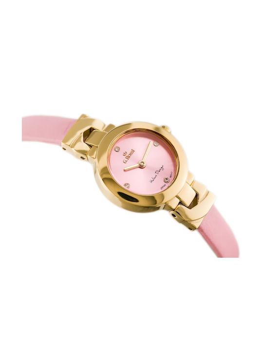 G.Rossi Watch with Pink Leather Strap