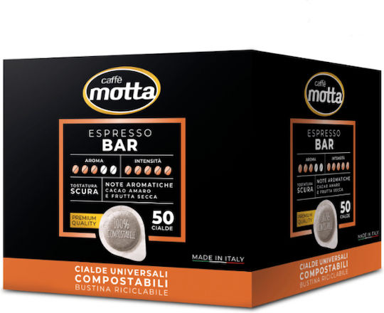 Caffe Motta Kapseln Espresso Espresso Kompatibel mit Maschine E.S.E. Pod 50Mützen