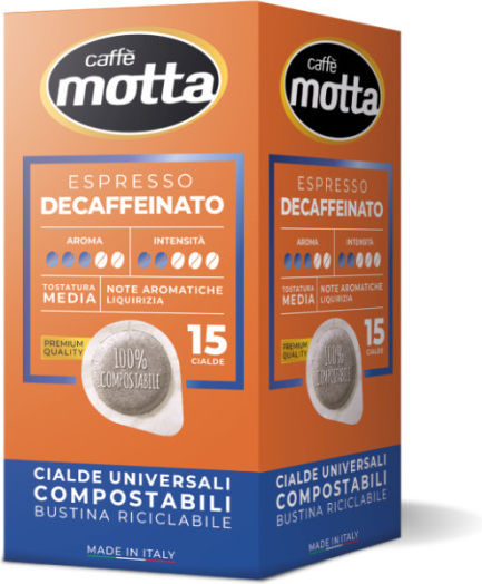 Caffe Motta Capsule Espresso Cialda Decafeinizat Compatibile cu Mașina E.S.E. Pod 15capace