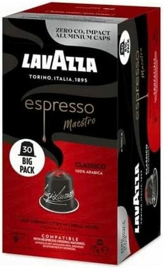 Lavazza Капсули Еспресо Maestro Classico Съвместими с машина Nespresso 30капси