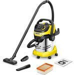 Karcher WD 5 P S V-25 5 22 Aspirator Umede Uscate 1100W cu Recipient Inox 25lt Galbenă