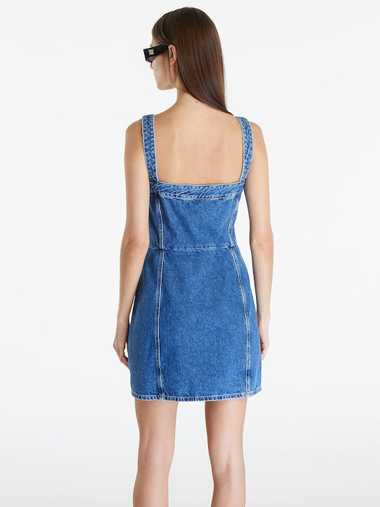Calvin Klein Mini Φόρεμα Τζιν Μπλε