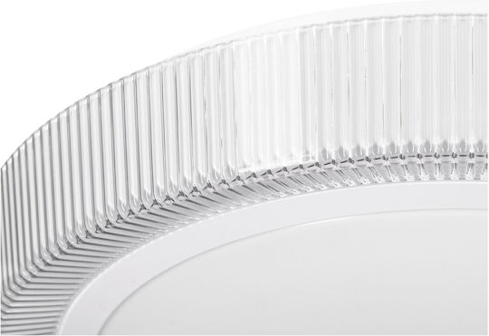 Active Jet Πλαφονιέρα Οροφής Λευκή με Ενσωματωμένο LED