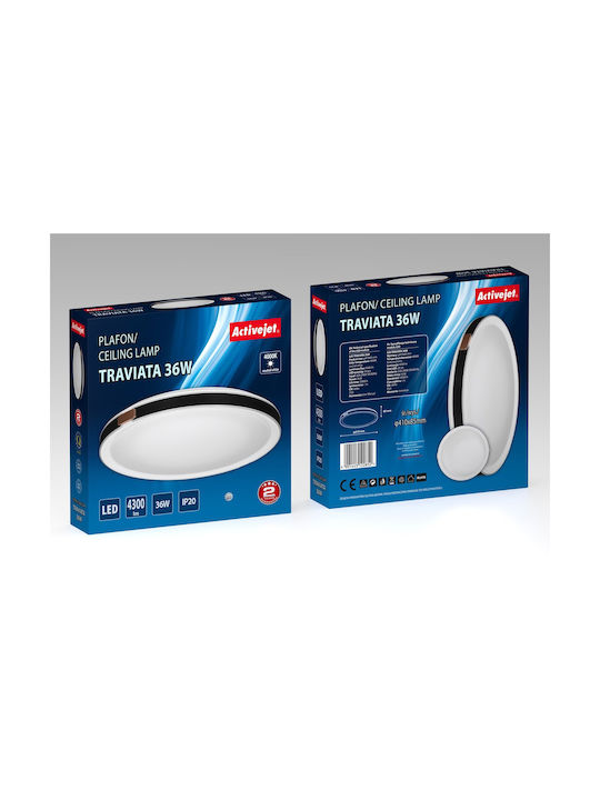 Active Jet Ceiling Mount Light Black with Integrated LED