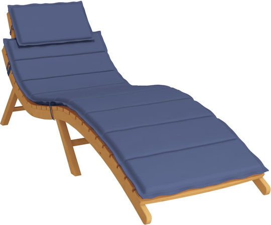 vidaXL Sunbed Cushion Navy Blue vidaXL Sunbed Cushion Navy Blue