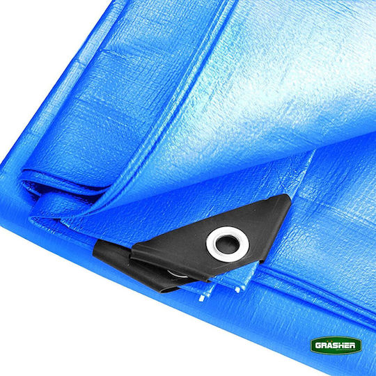 Grasher Waterproof Tarpaulin 120gr/m² 6x4m. Light Type Blue