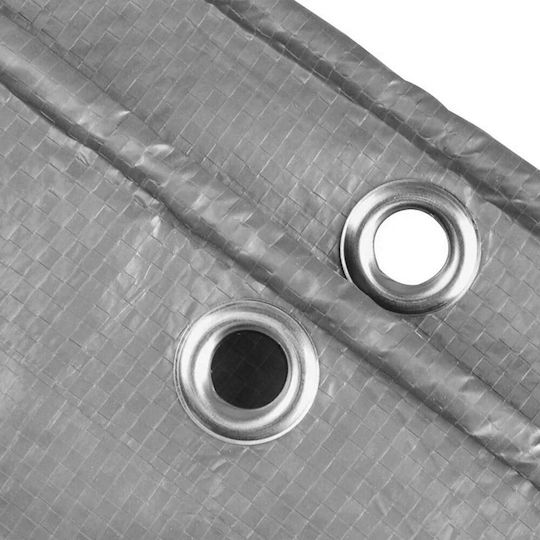 Grasher Waterproof Tarpaulin 250gr/m² 12x8m. Heavy Duty Gray