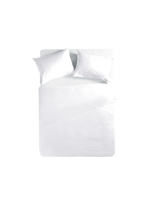 Nef-Nef Sheet Double with Elastic 140x200+30cm. Basic 033508 White