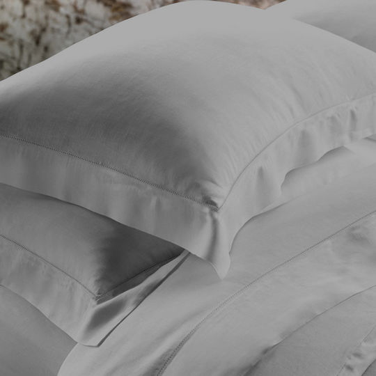 Makis Tselios Home Sheet Sets King Size 265x285cm. Azour 6 Silver 4pcs