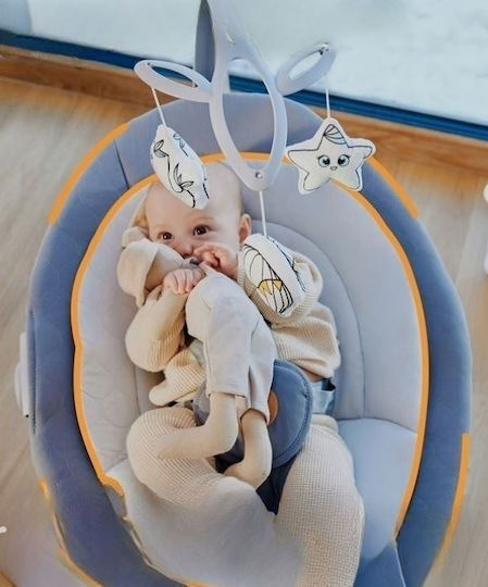 Lionelo Electric Baby Relax Swing Mell with Music Gray Stone for Child up to 9kg