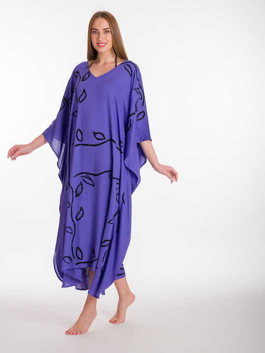 Rima Beachwear Damen Kaftan Strand Lila